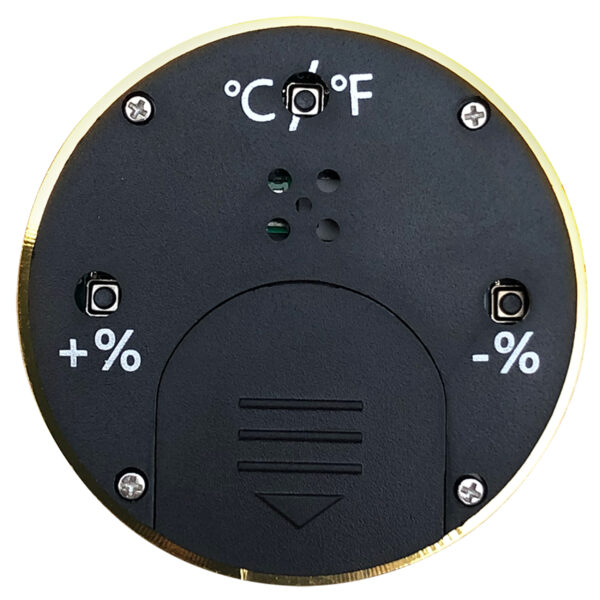 Round Digital Hygrometer / Easy to Read Display & Calibration