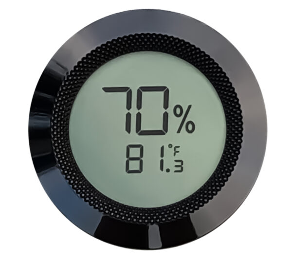 Round Digital Hygrometer / Easy to Read Display & Calibration