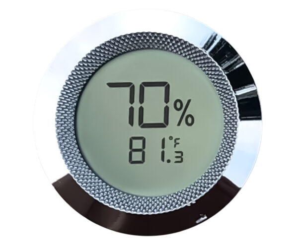 Round Digital Hygrometer / Easy to Read Display & Calibration