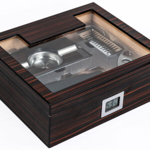 Kensington Gift Set Cigar Humidor with Exernal Hygrometer