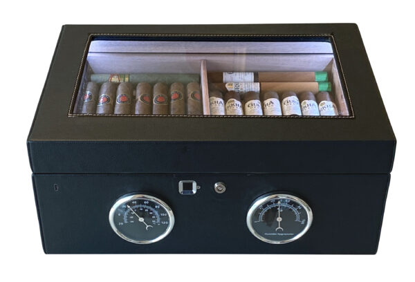 LemansGT 120 Count Cigar Humidor with Finger Print Security