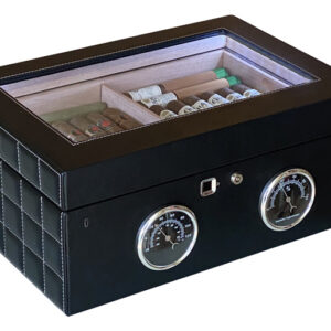 LemansGT 120 Count Cigar Humidor with Finger Print Security