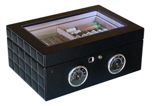 LemansGT 120 Count Cigar Humidor with Finger Print Security