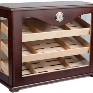 The Marciano 250 Count Cigar Countertop Display Humidor with Trays