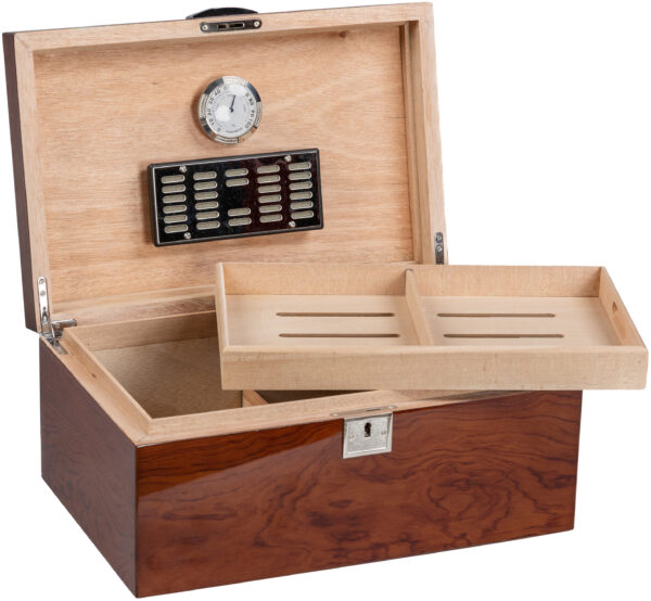 Princeton 130 Count Exotic Wood Finish Humidor