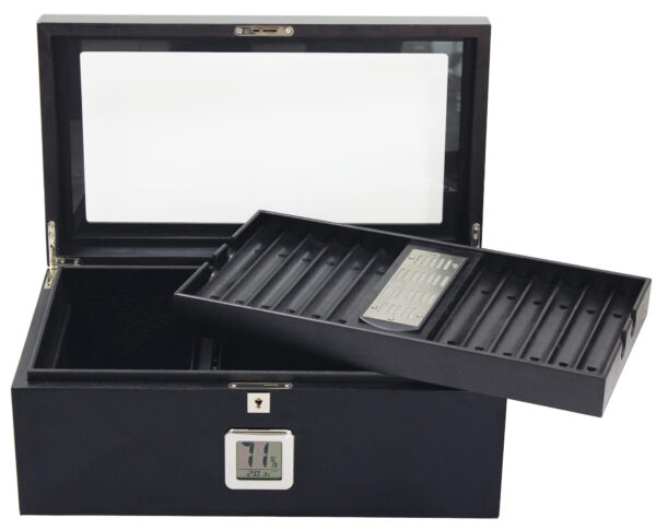 Raven 120 Count Full Black Cigar Humidor