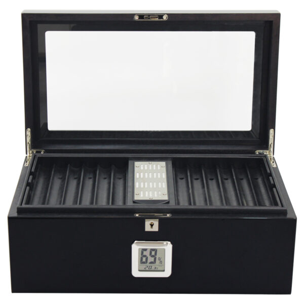 Raven 120 Count Full Black Cigar Humidor