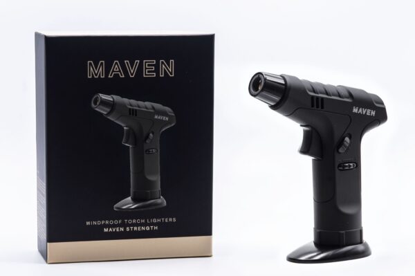 Strength TableTop Torch by Maven Tabletop Gun Style Super Flame Torch in Gift Box