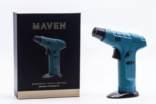 Strength TableTop Torch by Maven Tabletop Gun Style Super Flame Torch in Gift Box