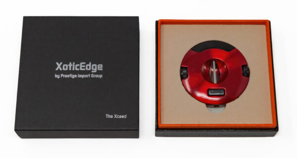 XoticEdge Xceed Combo Cigar V Cutter High Quality Round Combination W 10mm & 8mm Punch Cutters