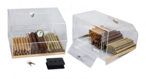 Laurence Professional Display Humidor 75 Count Acrylic Countertop