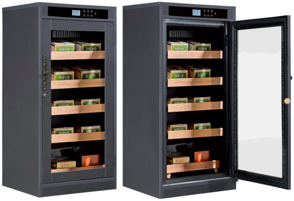 1250 Ct. Electric Climate/Humidity Controlled Cabinet (Black Oak)